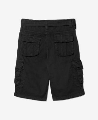 Big Boys Belted Twill Cargo Shorts, 8-18