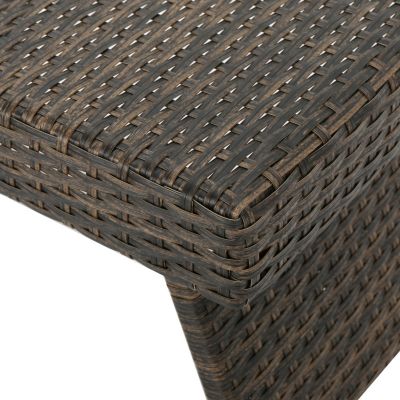 Streamdale Rattan Wicker Outdoor Accent Table Elevate Your Patio Ambiance