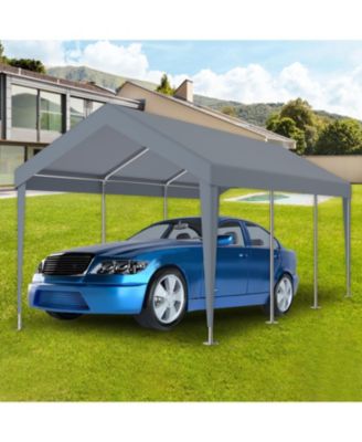 Streamdale Waterproof Carport Canopy Cover (12x20ft) with 76 Elastic Buckles, Grey