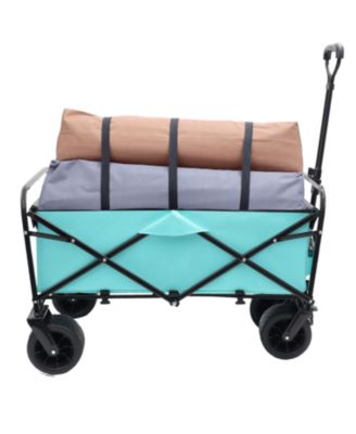 Streamdale 440lbs Collapsible Wagon with Strapping, Beach, Utility, Grocery, Camping, Gardening, Fishing