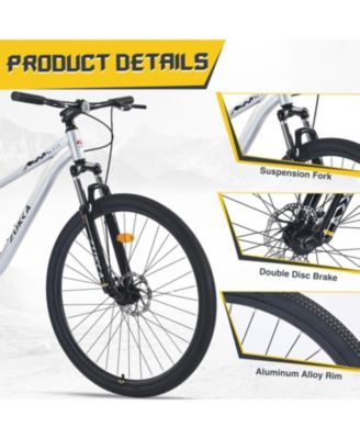 Streamdale 29 Inch Wheels Single Speed Mountain Bike, for Men Women Boys and Girls, Front Suspension,Steel Frame