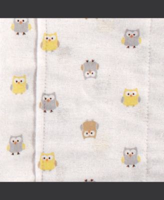 Unisex Cozy Cotton Flannel 8-Count Collection Burping and Swaddling Textiles