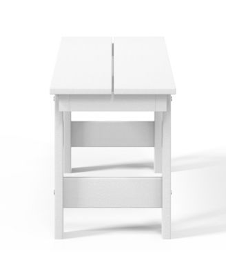 Outdoor HDPE 48" Modern Backless Patio Bench