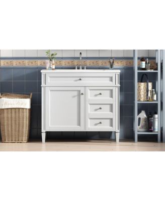 Modern Bathroom Vanity with Top Sink and Storage