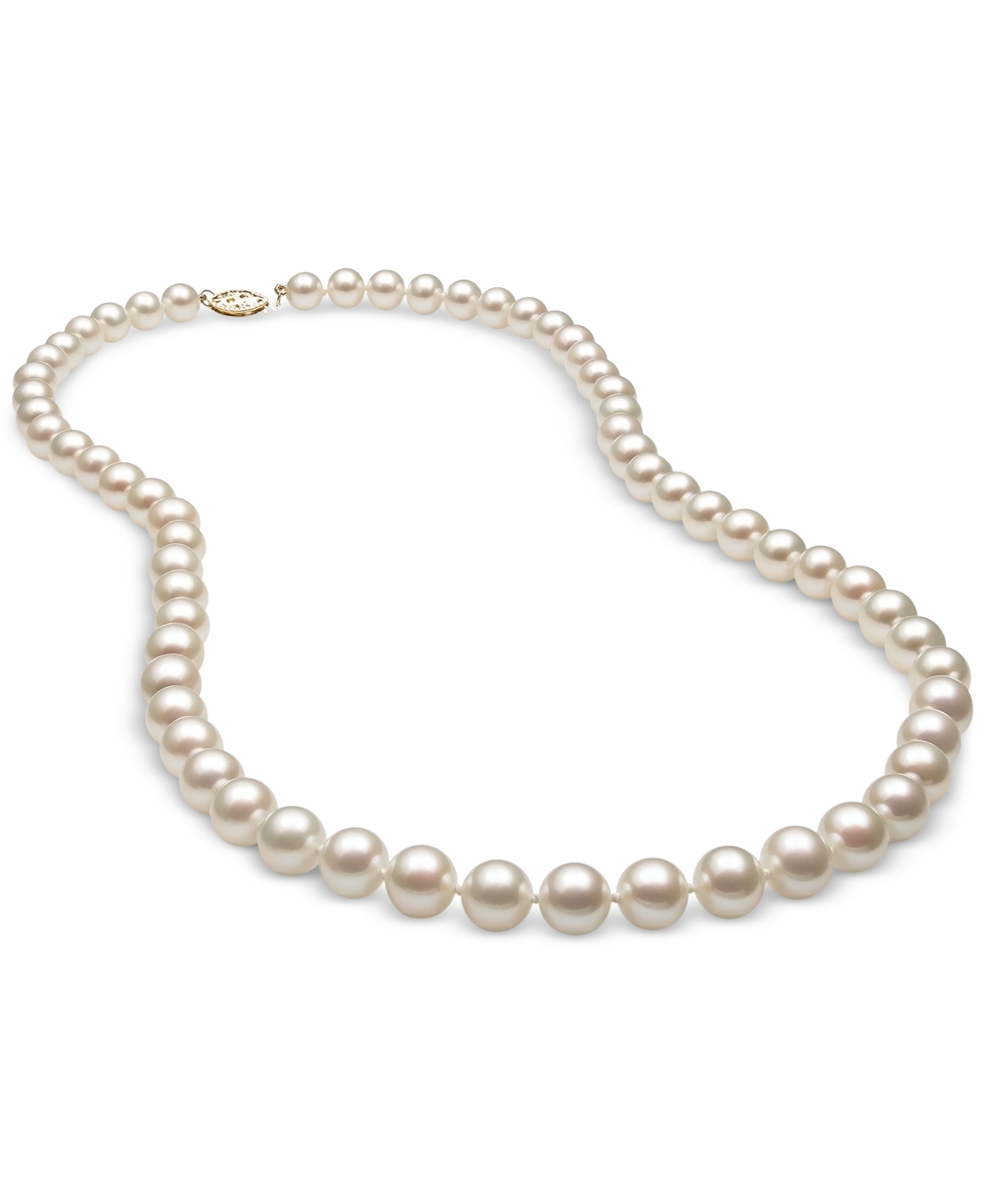 Cultured Freshwater Pearl (7mm) Strand 20" in 14k Gold - Yellow Gold