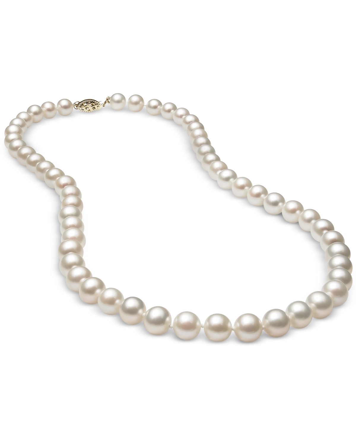 Cultured Freshwater Pearl (7mm) Strand 18" in 14k Gold - Yellow Gold
