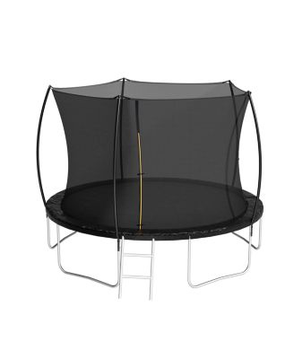 Streamdale 12FT Trampoline (Double-side color pad), Trampoline for Kids and Adults with Enclosure Net and Ladder,Curved fence pole