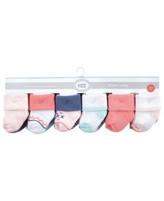 Cotton Rich Baby Terry Socks 24-Pack Bundle
