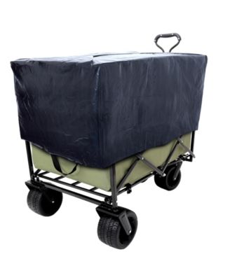 Collapsible Utility Wagon Cart with 440 lbs Capacity for Camping, Shopping, Gardening, and Sports