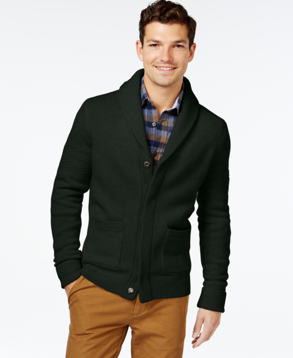 Tommy Hilfiger Big and Tall That Way Shawl Collar Cardigan