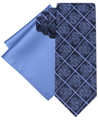 Men's Paisley Square Tie & Pocket Square Set