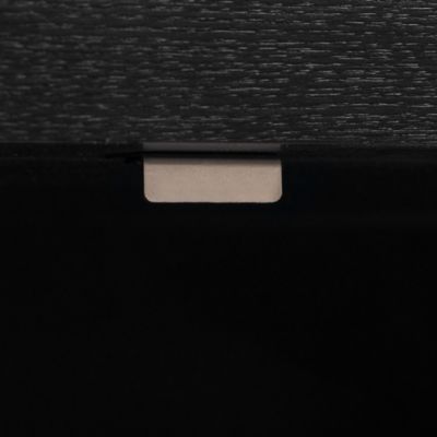 Streamdale Black Traditional Sideboard with Adjustable Shelves and Gold Handles