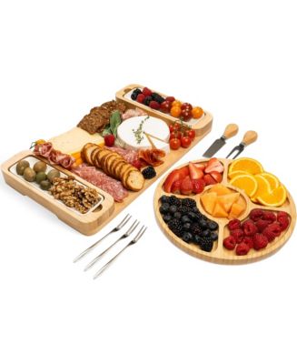 Charcuterie Board Gift Set - Cheese Board & Serving Tray, Large Bamboo Charcuterie Boards, Unique Housewarming Gifts New Home, Wedding Gifts for Women - Macy's
