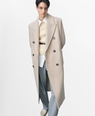 MANGO - Women's Structured Virgin Wool Coat