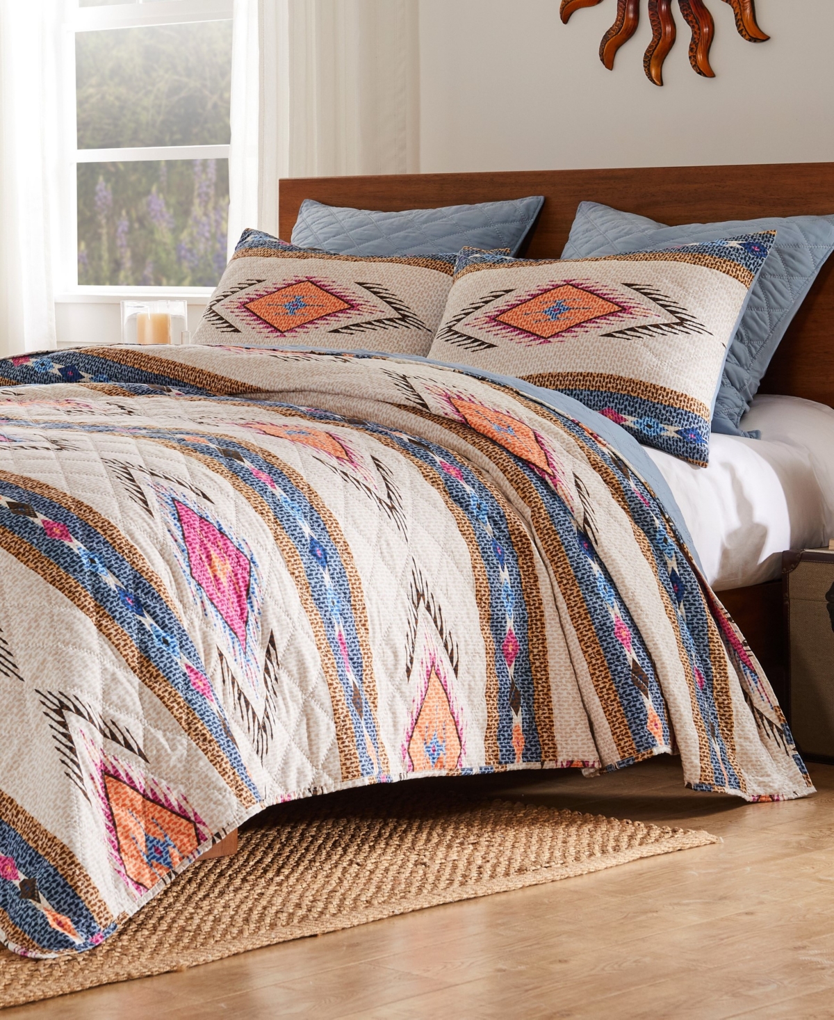 Greenland Home Fashions Cheyenne Boho Spirit 3-pc. Quilt Set, Full/queen In Spirit