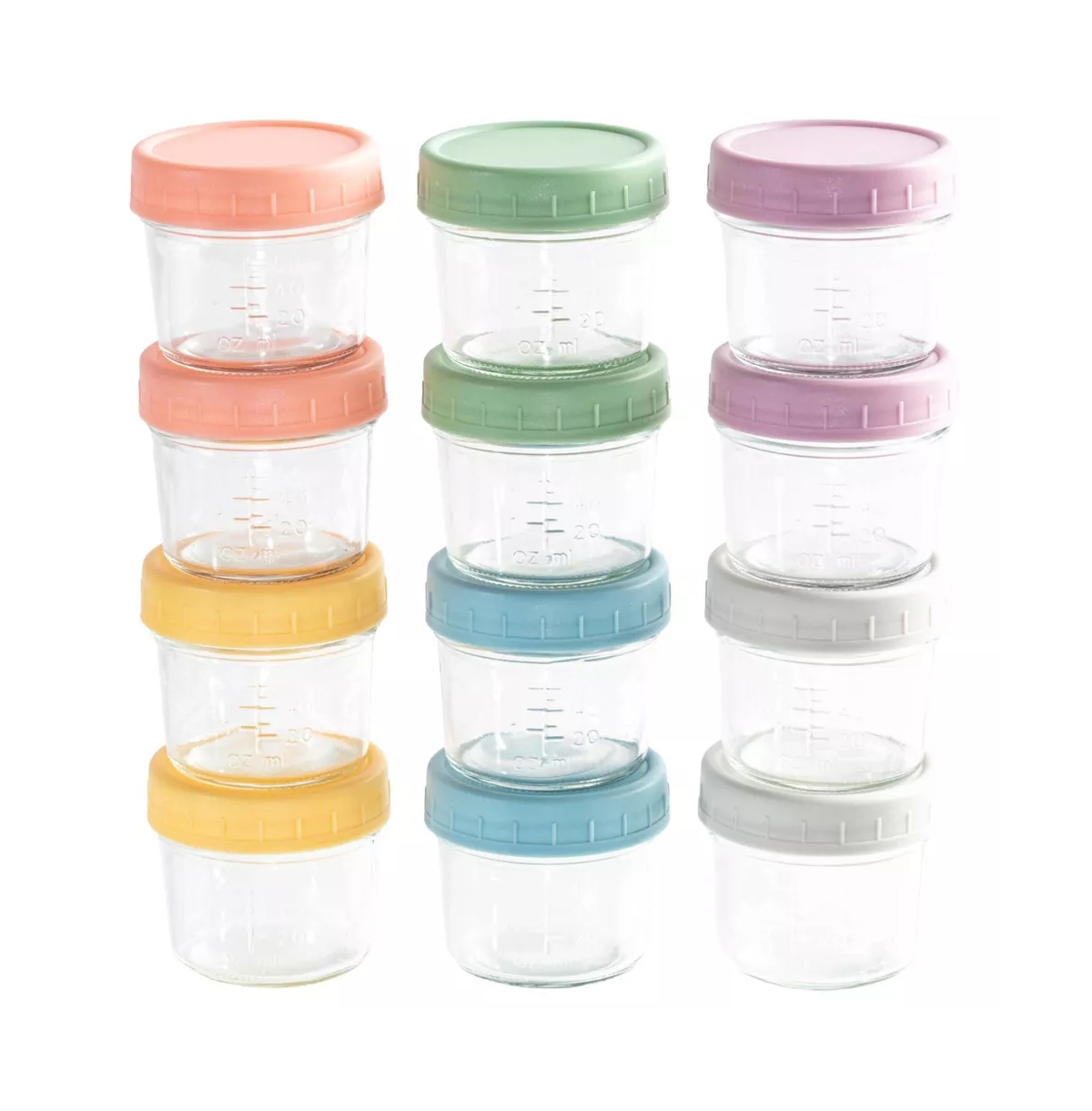 Sperric Baby Food Processor Steamer Blender with 12 Glass Baby Food Storage Jars, Bpa-Free, Leakproof, Durable, and Convenient
