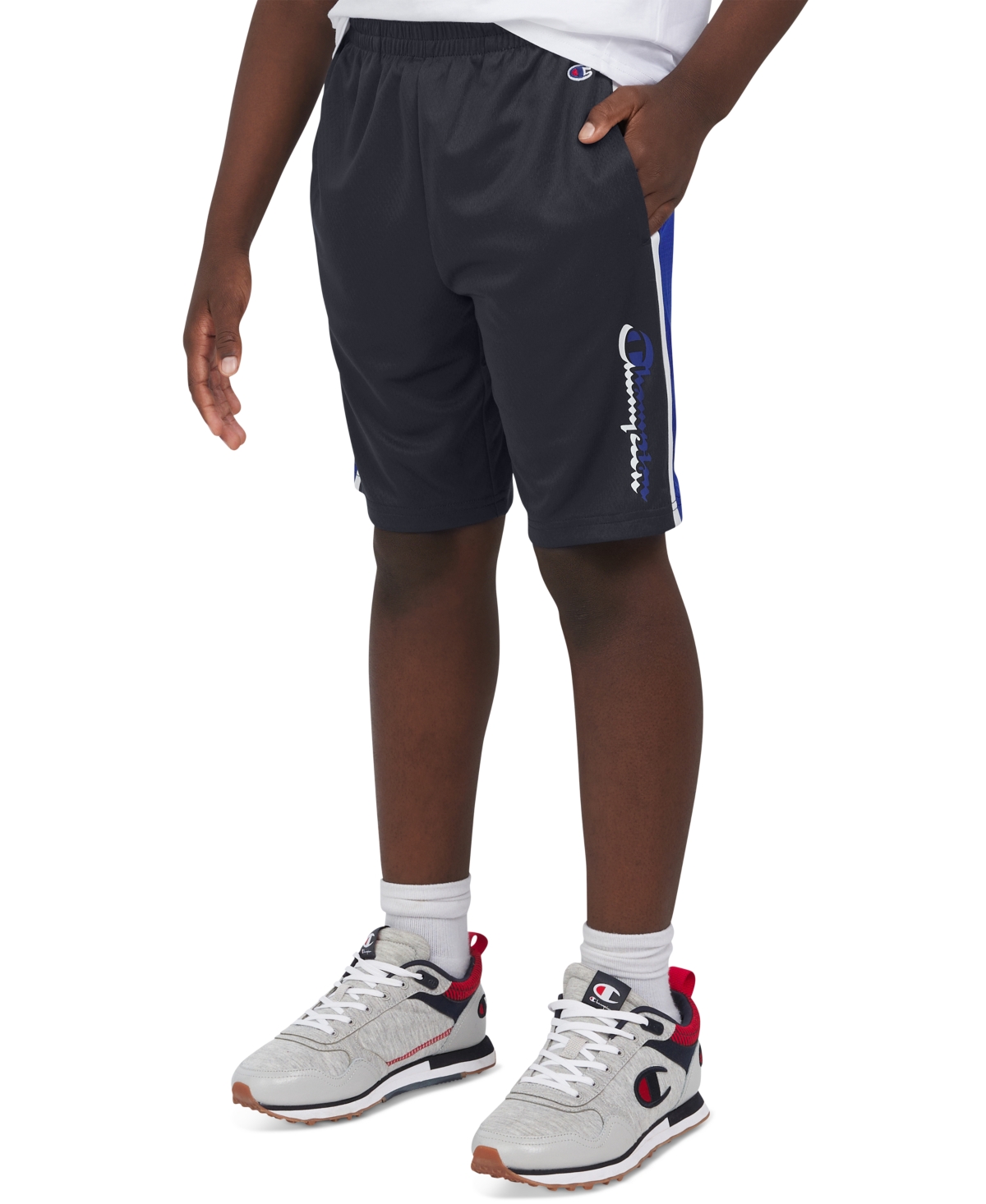 Champion Big Boys Mesh Shorts In Navy