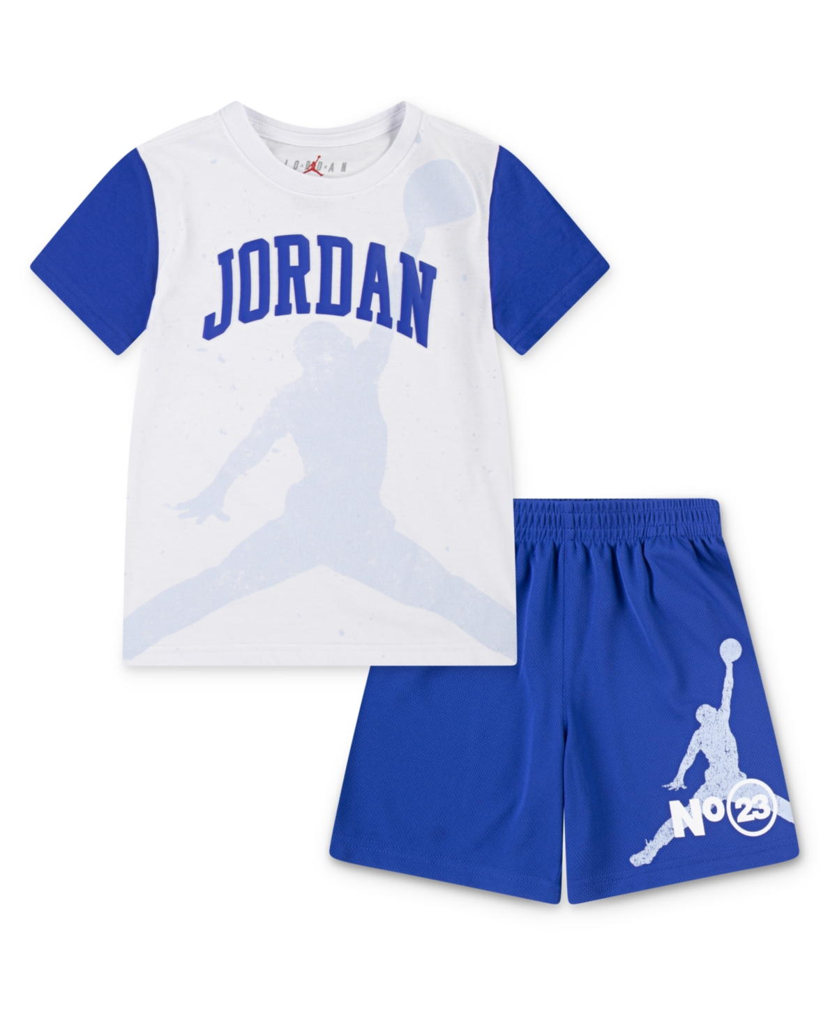 Jordan Little Boys 2-piece 1984 Jumpman Shorts And T-shirt Set In Racer Blue