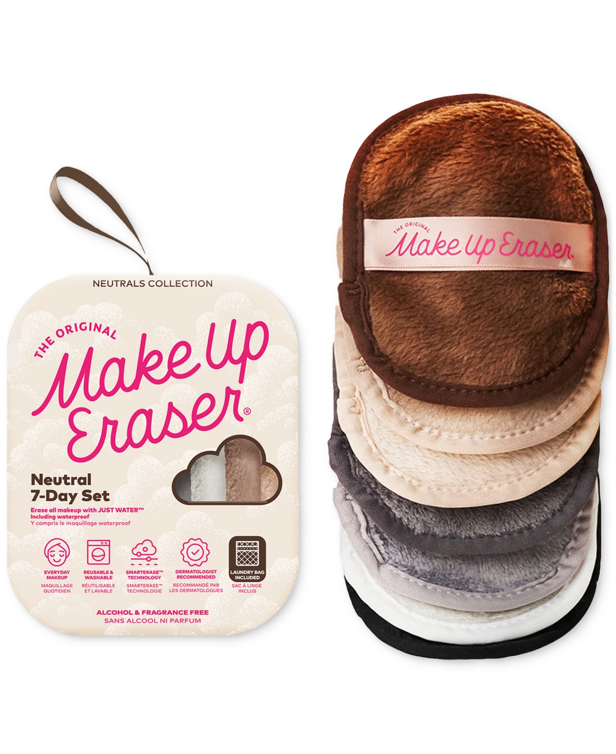 7-Pc. Neutral Makeup-Removing Cloth Set - Multi