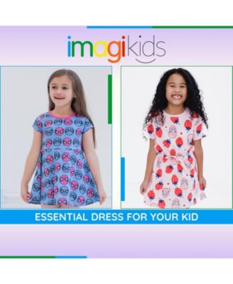 Marvel Girls French Terry Skater Dress Toddler to Big Kid