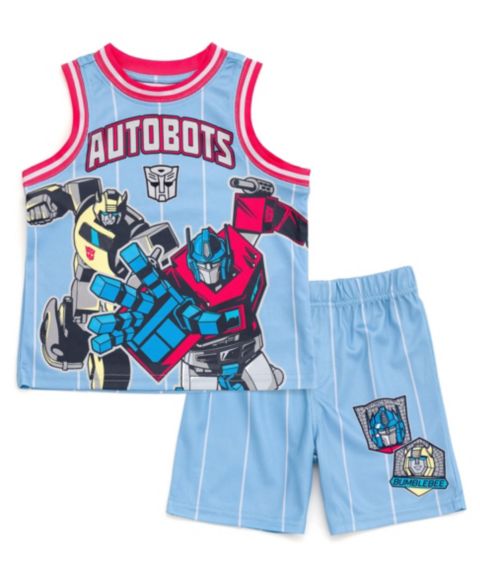Детский комплект Transformers Boys' Basketball Tank Top and Shorts Set, цвет: Синий