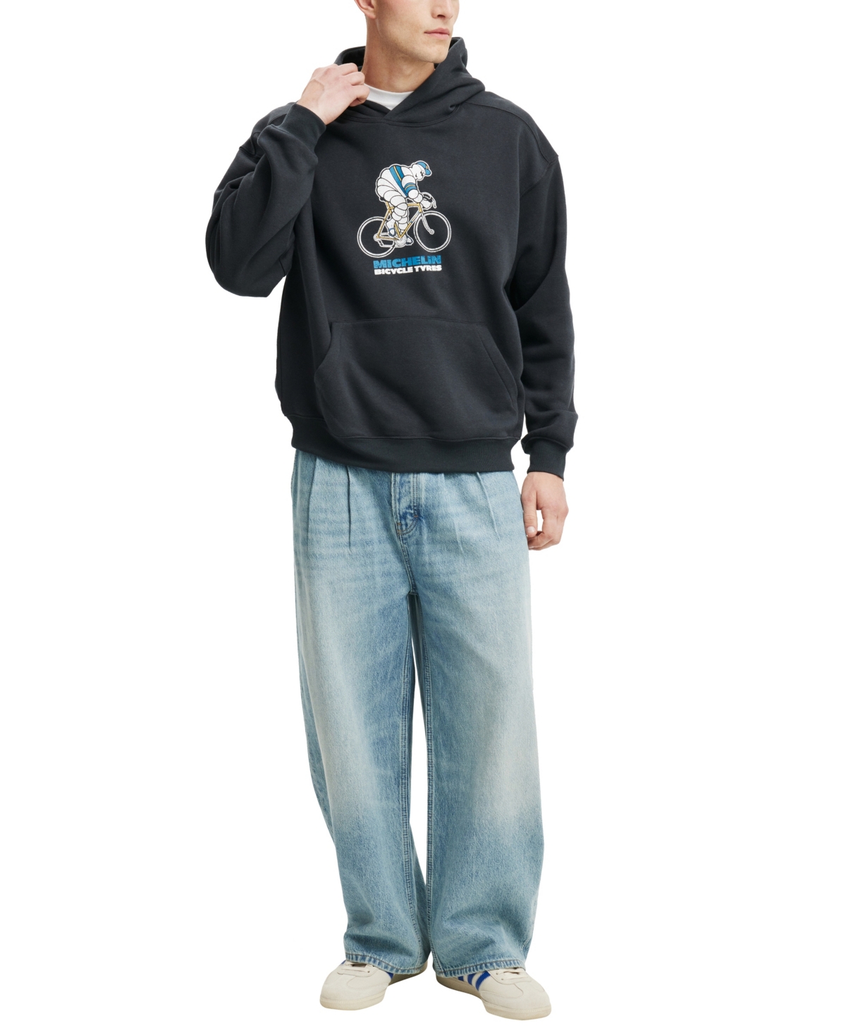 COTTON ON MEN'S MICHELIN BOX FIT HOODIE 