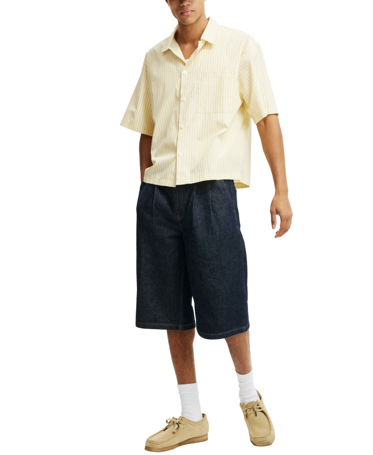 COTTON ON MEN'S VENTURA SHORT SLEEVE SHIRT 