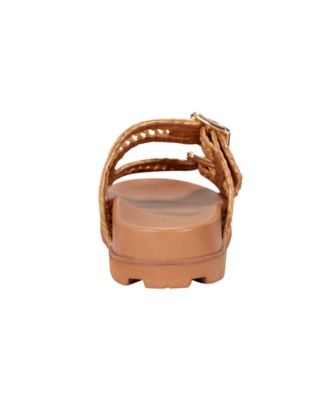 Women's Mylan Woven Buckle Straps Flat Sandals