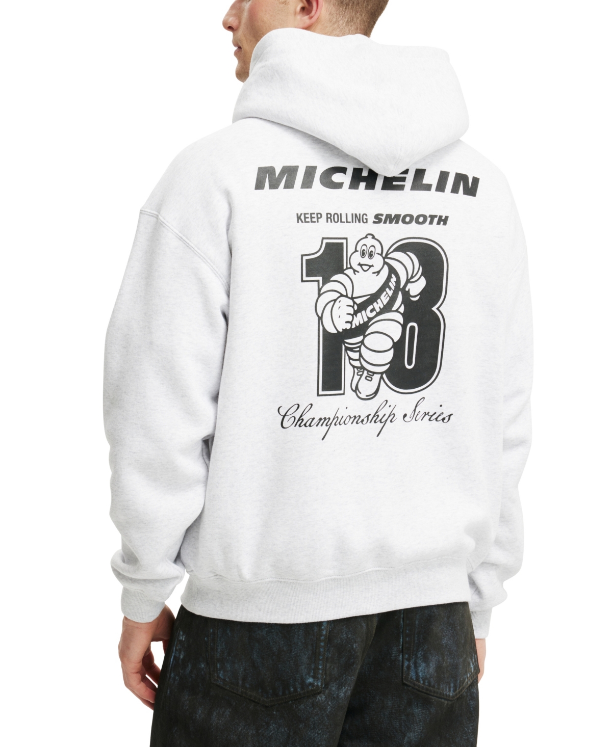 COTTON ON MEN'S MICHELIN BOX FIT HOODIE 