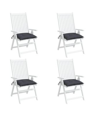 Chair Cushions 4 pcs Anthracite 15.7"x15.7"x2.8" Oxford Fabric