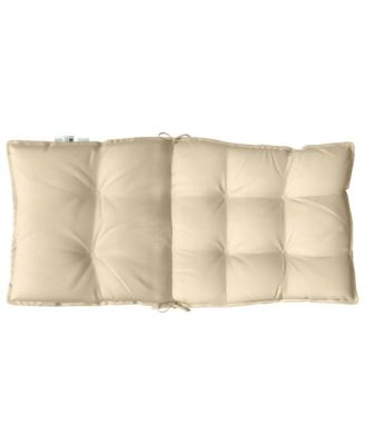 Lowback Chair Cushions 6 pcs Beige Oxford Fabric