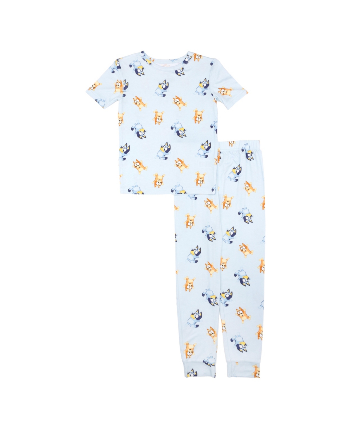 Shop Bluey Little And Big Girls 2-piece Short Sleeve T-shirt And Long Pant Pajama Set In Assorted