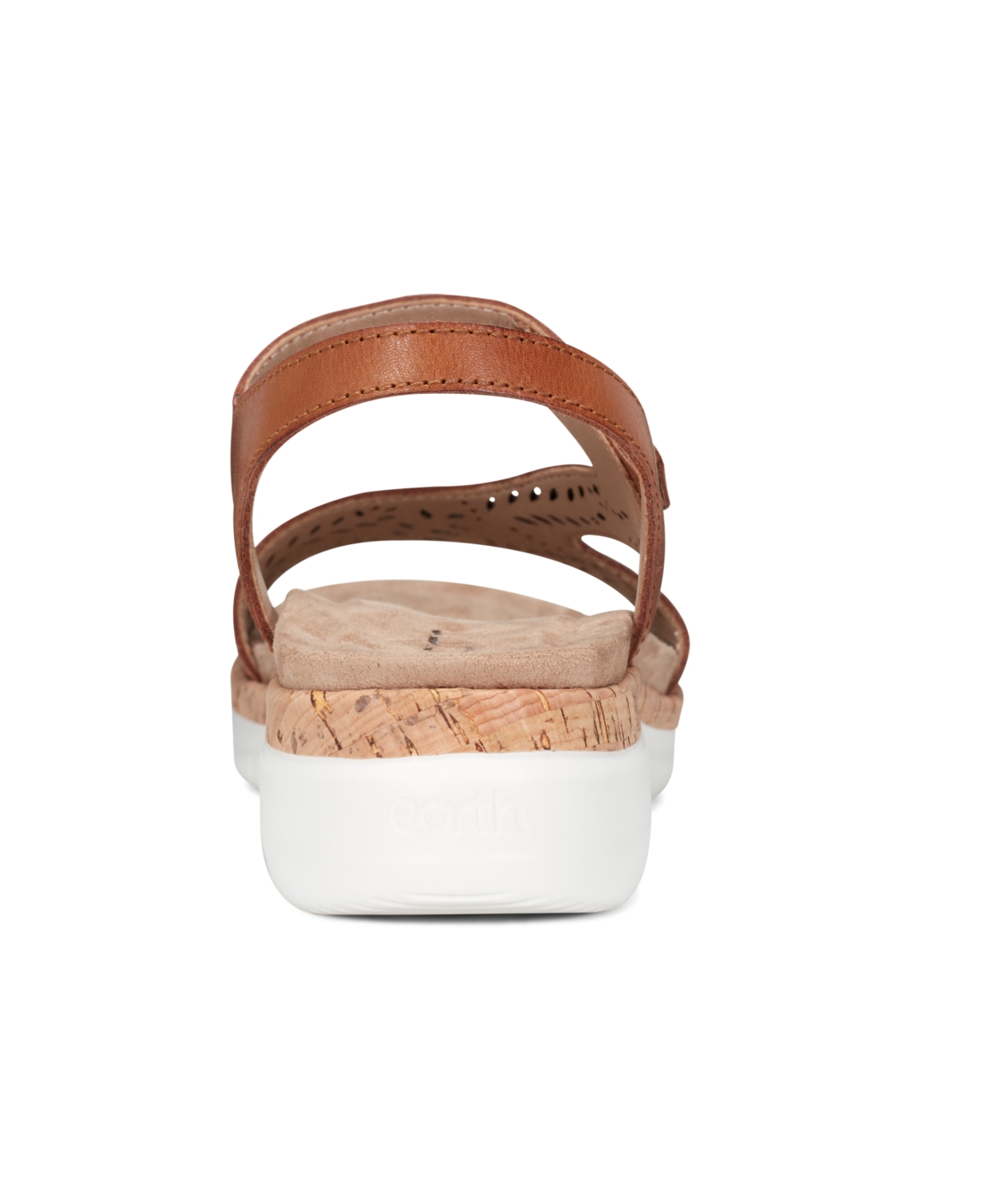 Shop Earth Women's Recent Flat Sandals In Cognac Leather