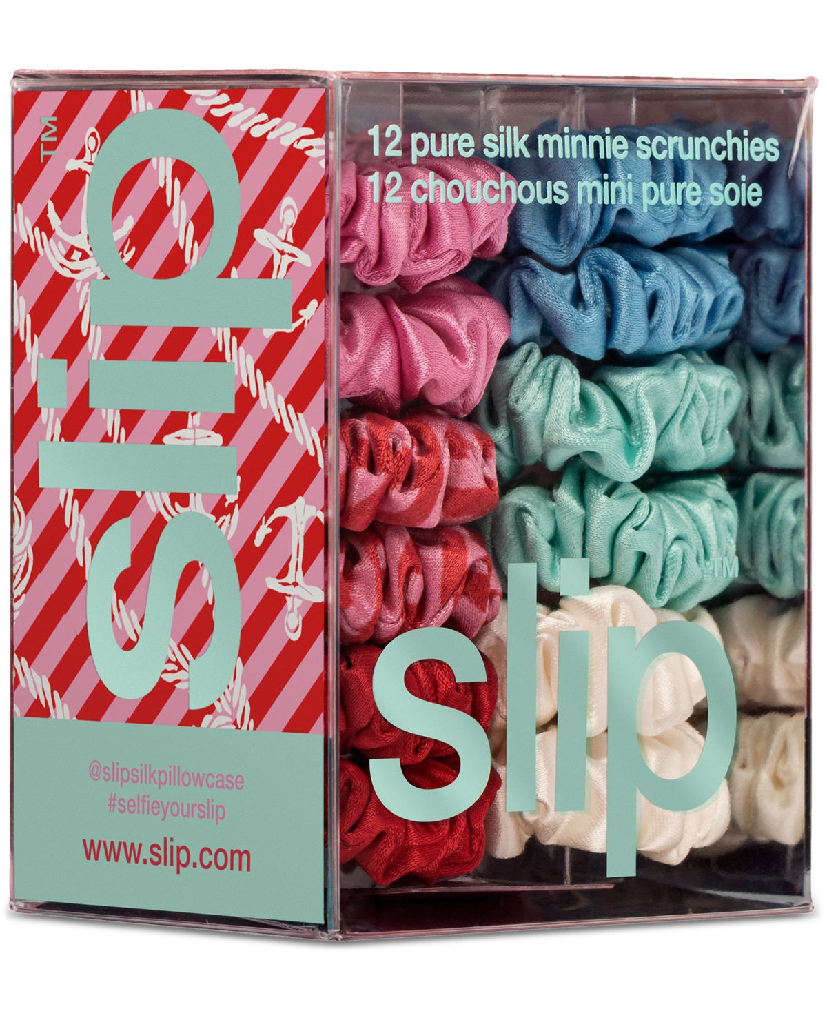 Slip 12-pc. Pure Silk Minnie Scrunchies Set In Sundown