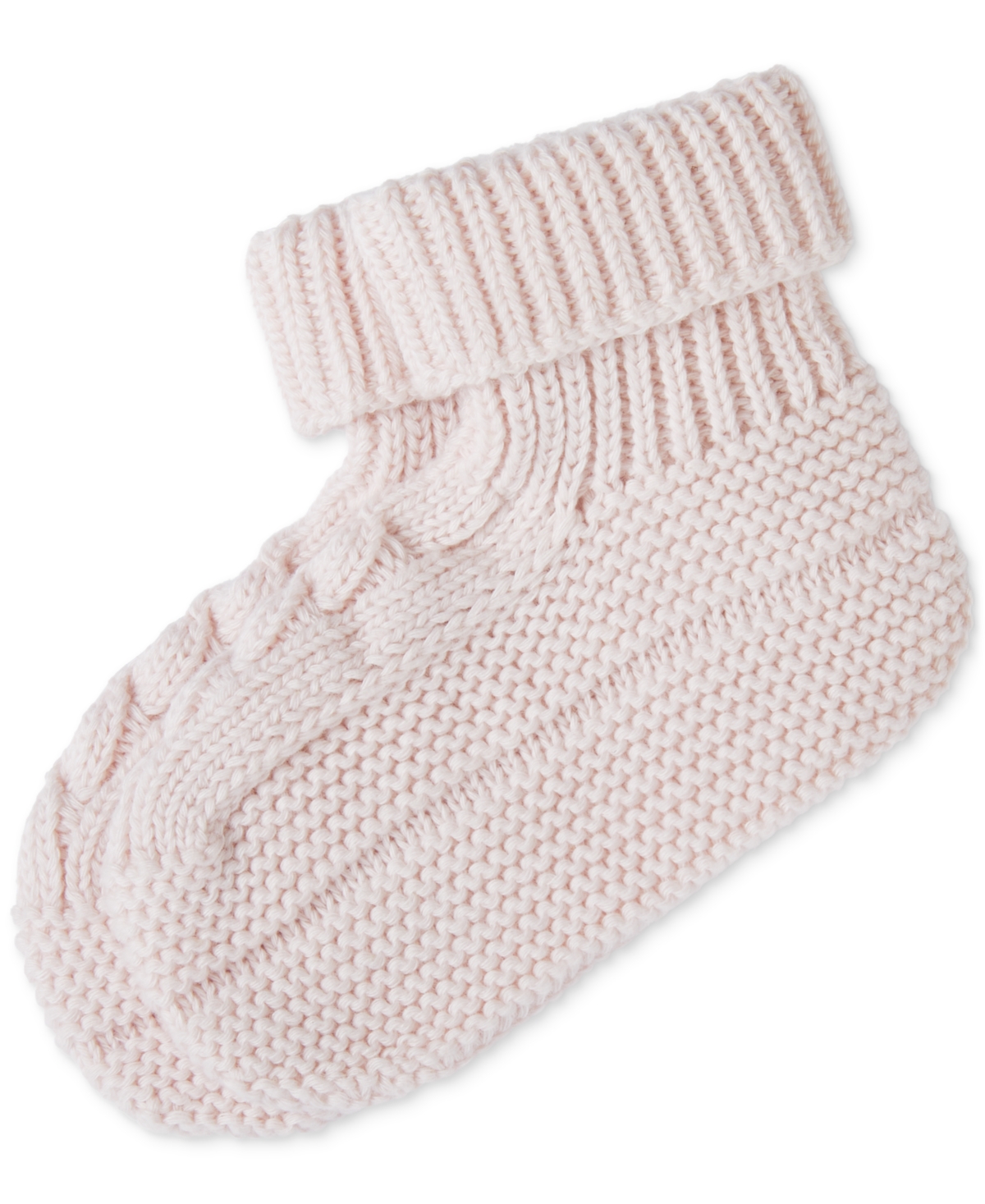 Polo Ralph Lauren Baby Cable-knit Bootie Socks In Pink