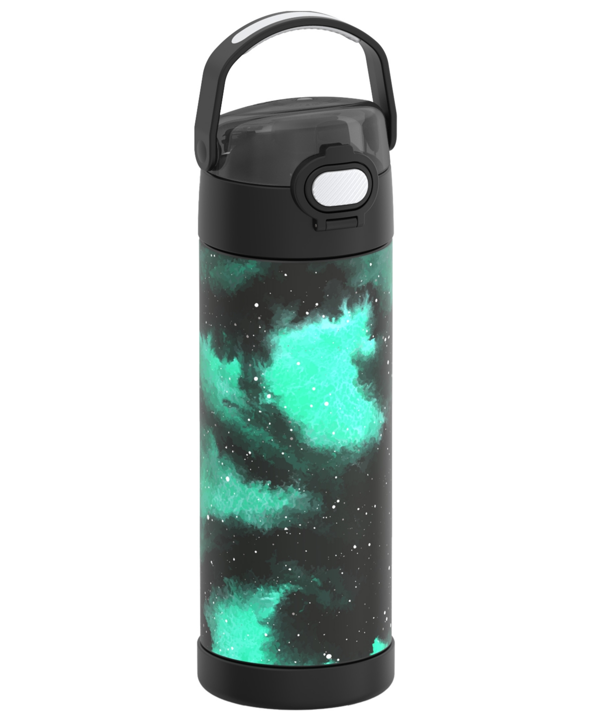 Thermos Funtainer 16 Oz. Water Bottle With Locking Lid In Galaxy Green