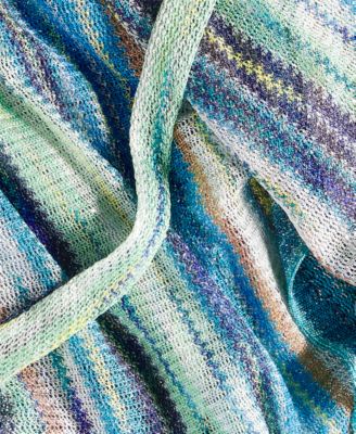 Striped Zig Zag Cover-Up, Exclusively at Macy's