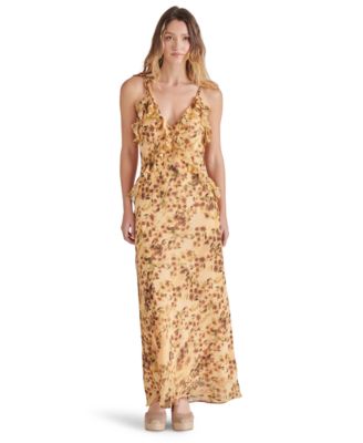 Steve Madden - Women's Adalina Ruffle-Trim Chiffon Dress