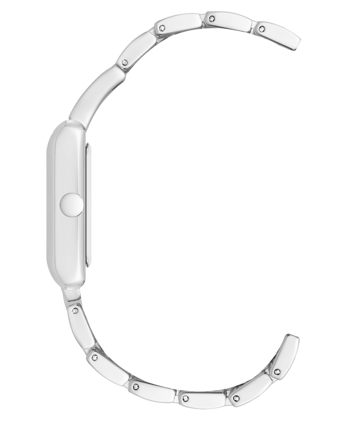 Shop Nine West Women's Quartz Everyday Rectangular Light Blue And Silver-tone Metal Alloy Watch, 22mm In Light Blue,silver-tone