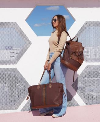 Eleganza 32 Liters Monogram Weekender Tote Bag