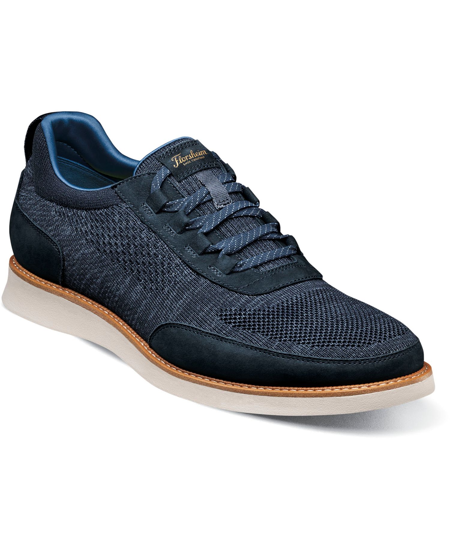 Men's Launch Knit Elastic Lace Slip On Sneaker