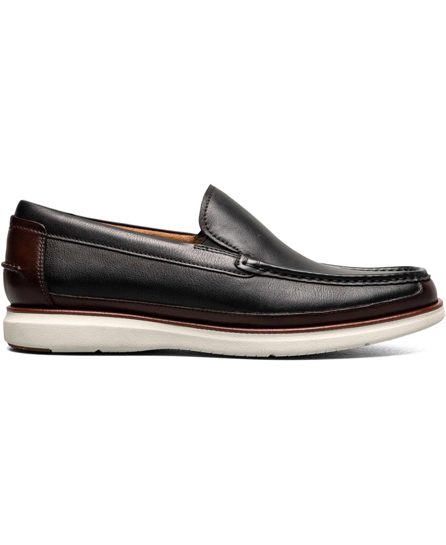 Мужские туфли Florsheim Tropics Moc Toe Venetian Loafer, цвет: Чёрный разноцветный — фото 3