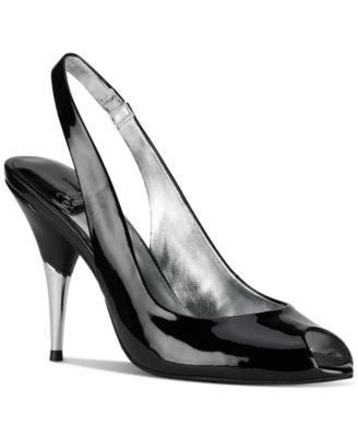 Women's Charis Peep-Toe Slingback Pumps