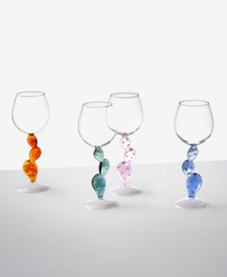 Desert Plants Cactus Stemmed Glass, 11.8 oz. 