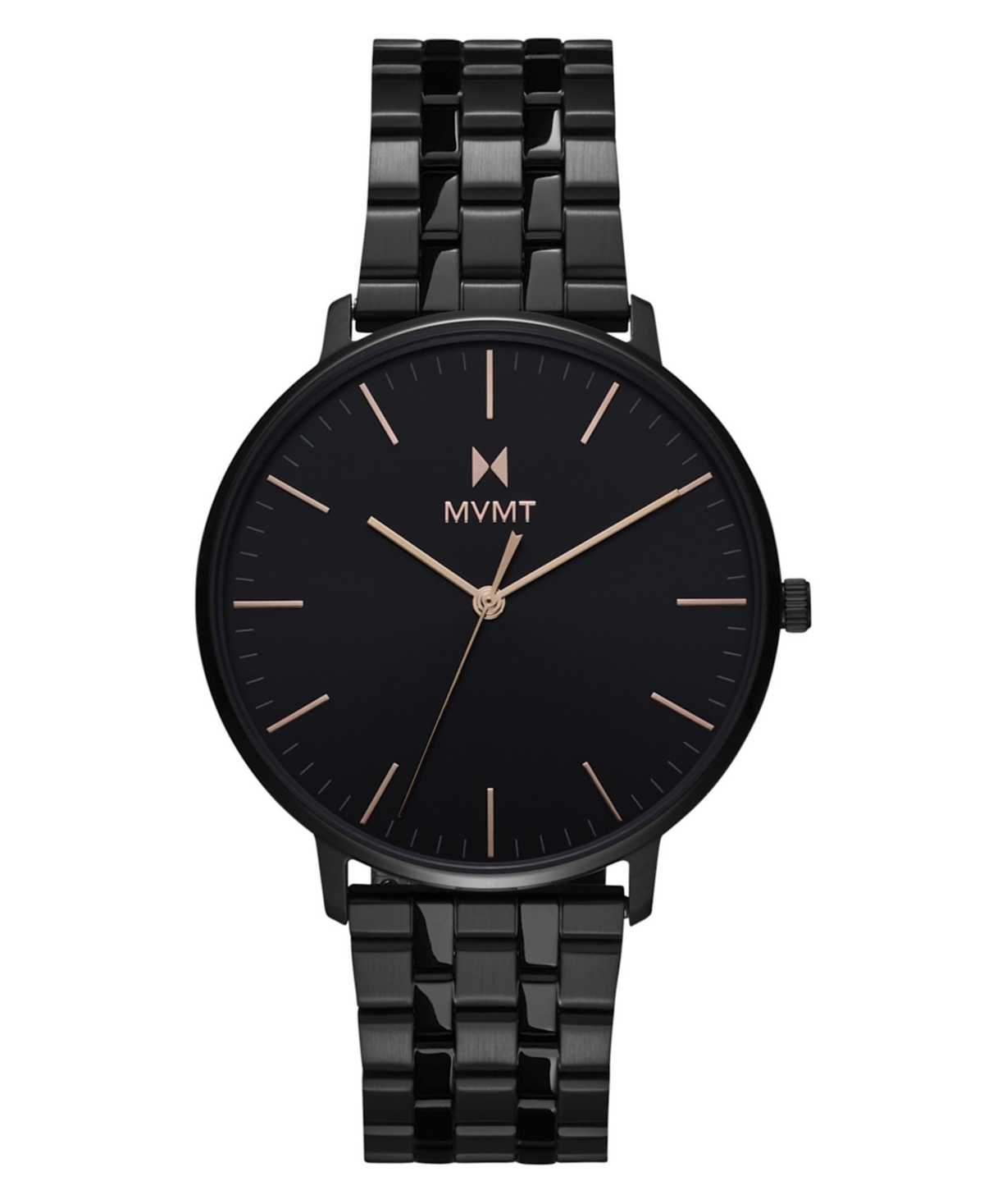 Men's Legacy Slim Ionic Plated Black Stainless Steel Bracelet Watch, 42mm - Black