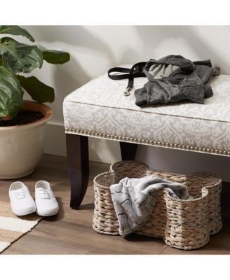 Hyacinth Bone Shape Pet Storage Basket