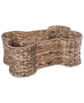 Hyacinth Bone Shape Pet Storage Basket