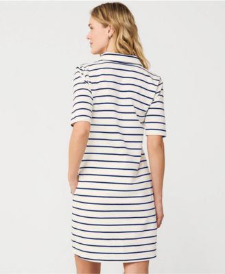 Women's Starfish Elbow Sleeve Polo Dress