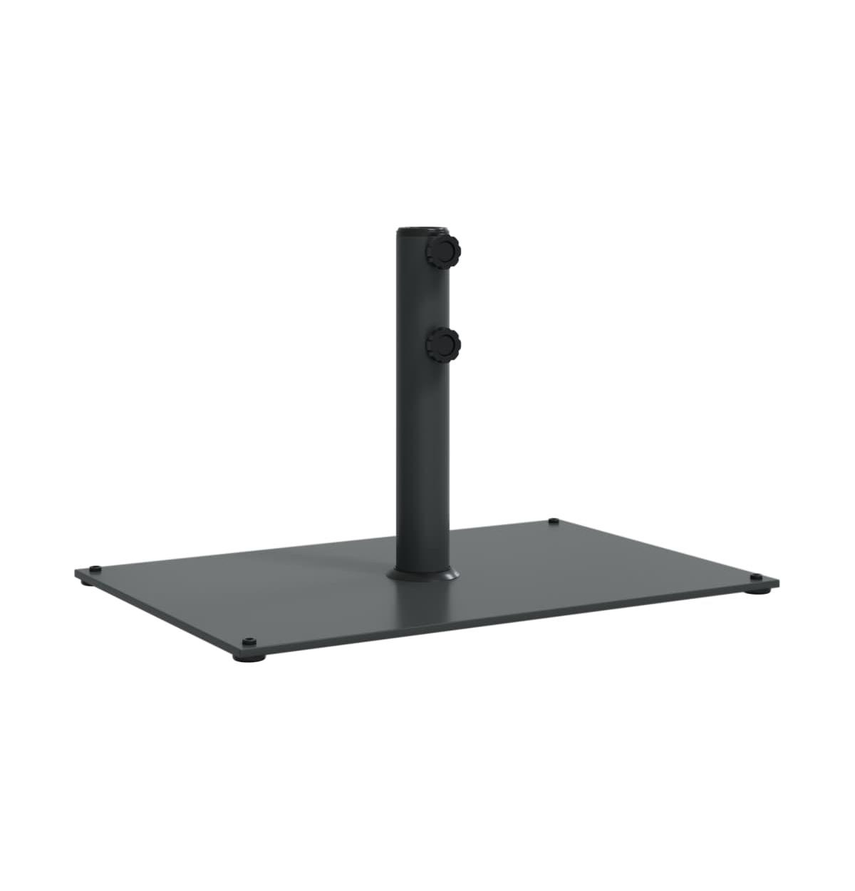 Parasol Base for 1.3&#x22;/1.5&#x22;/1.9&#x22; Poles 33.1 lb Rectangular - Dark gray