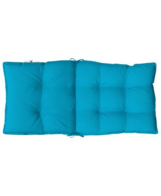 Lowback Chair Cushions 4 pcs Light Blue Oxford Fabric